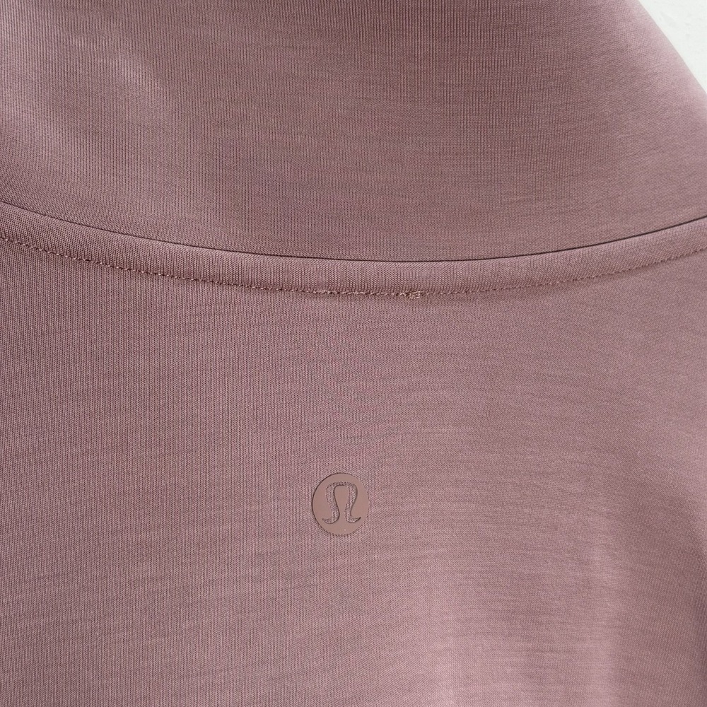 Lululemon Brushed Softstreme Half Zip Womens Sz 6 in Twilight Rose W3IDXS - Picture 5 of 7